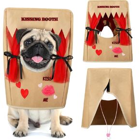 أزياء عيد الهالوين كلب تقبيل المقدمة للكلاب والقطط لطيف الجرو تقبيل كشك الأليف هدية أزياء رأس الأزياء الرئيسية لحفلة عيد ميلاد العطلة (كبيرة) in Kuwait