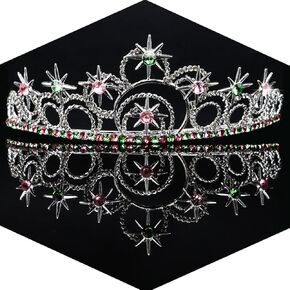 Tiaras for Women Bubble Crown Wicth Themed Costume Hair Accessories for Prom Wedding Halloween Birthday Party Favors in Kuwait