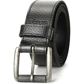 Wrangler Men's Pebble Leather Belt, 38mm Roller Buckle Casual Everyday Belt for Jeans, Gift for Men in Kuwait