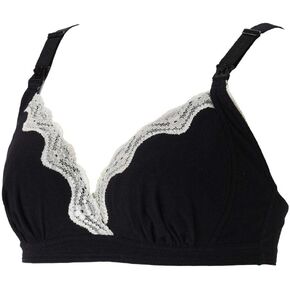 FUN fun Women's Nursing and Maternity Brassiere Plain M Black in Saudi Arabia