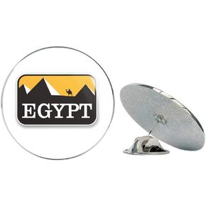 مصر مستديرة معدنية 0.75 بوصة طية صدر السترة دبوس قبعة قميص دبوس التعادل تك Pinback in Kuwait