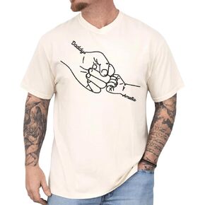 Personalized Dad Embroidered Shirt with Kids Names, Custom Dad Gift, Daddy Gift from Daughter Son, Fathers Day Shirt in Saudi Arabia