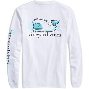 Vineyard Vines Boys Boys' Ls Yeti Whale Spotting Pkt T in Kuwait
