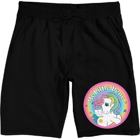 شورت بيجامة نوم أسود للرجال بشعار My Little Pony Retro Logo in Kuwait