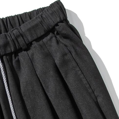 GURUNVANI Mens Wide Leg Harem Pants Japanese Loose Fit Pants Casual Elastic Waist Trouser in Saudi Arabia