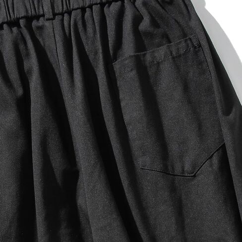 GURUNVANI Mens Wide Leg Harem Pants Japanese Loose Fit Pants Casual Elastic Waist Trouser in Saudi Arabia