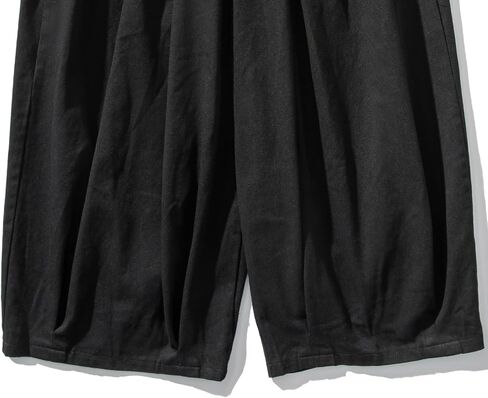 GURUNVANI Mens Wide Leg Harem Pants Japanese Loose Fit Pants Casual Elastic Waist Trouser in Saudi Arabia