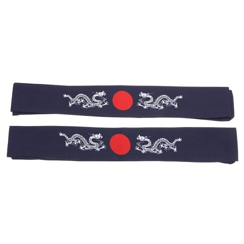 Uonlytech Japanese Headband 2pcs Bushido Headband Fitness Costume Cotton Curls Sports in Saudi Arabia
