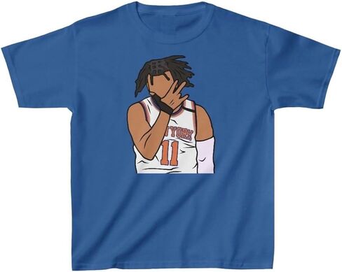 Youth T-Shirt Jalen Brunson 3 Point Celebration New York Basketball Tee Kids Sizes in Saudi Arabia