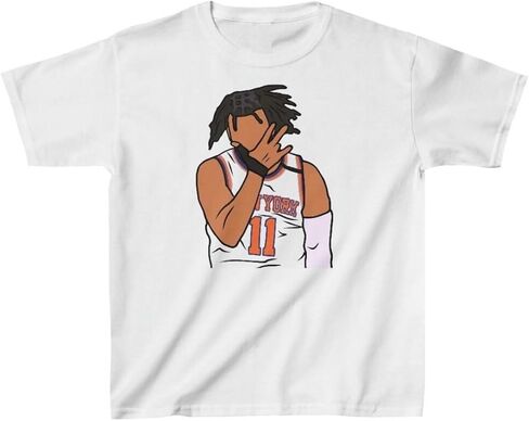 Youth T-Shirt Jalen Brunson 3 Point Celebration New York Basketball Tee Kids Sizes in Saudi Arabia