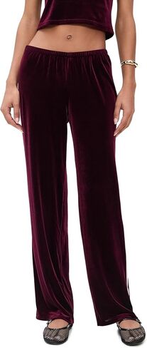 LE BOP Women's Paige Velvet Pants in Saudi Arabia