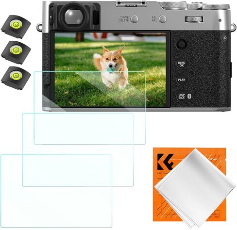 K&F Concept [3pcs Screen Protector for Fujifilm X-T30 X-T30 II X-S10 X-T20 X-T10 X-E3 Fuji XS10 XT30 XF10 XT100 X-A1 X-A2 Camera & Hot Shoe Cover, Ultra Clear Tempered Glass, Anti Scratch Bubble Free in Kuwait