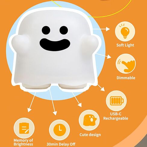 Light Night Light - لطيف عيد ميلاد كعكة ليلية مصباح USB قابلاً للشحن ، مصباح نوم بجانب الحضانة التلقائي 2 مستويات السطوع ، فتيات الفتاة المراهقات أصدقاء عيد ميلاد عيد ميلاد هدايا in Kuwait