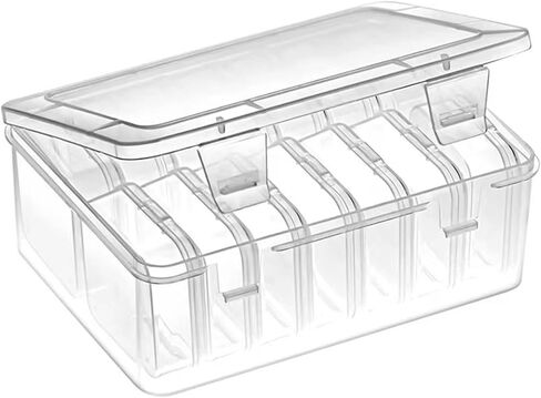 Small Bead Organizers Set Clear Bead Storage Containers Portable Bead Storage Organizer with 12 Mini Plastic Storage Cases Reusable Transparent Boxes with Hinged Lid for Storage of Small Items Crafts in Saudi Arabia