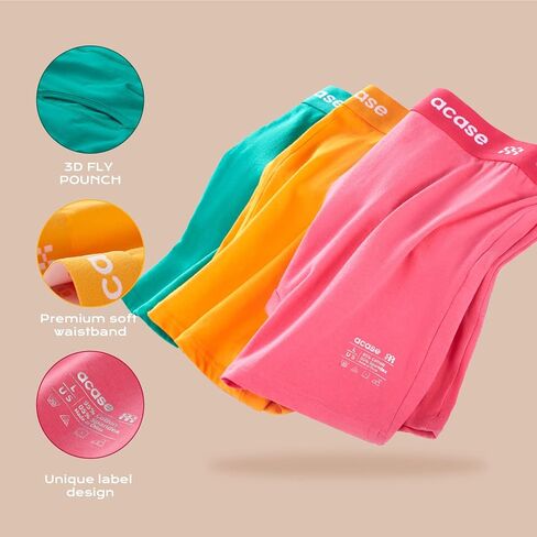 Mens Boxer Briefs with Pouch Cotton Panties Comfy Soft Breathable Underwear Multiple Pack in Saudi Arabia