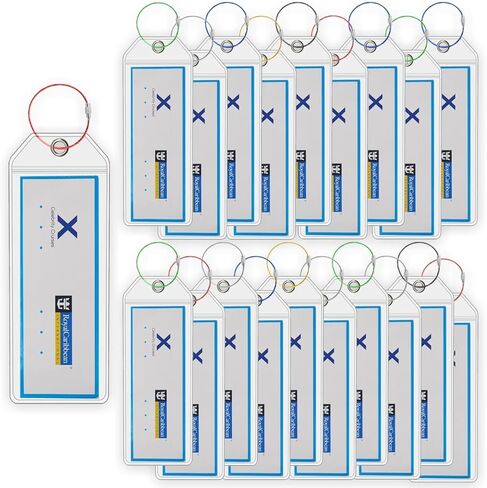 Generic 24 Pack! Cruise Luggage Tag/eTag Holder for Cruise Ship Essentials for Royal Caribbean & Celebrity *Rainproof & Reusable* Heavy Duty Crystal Clear PVC (6 X 2.5 in) in Saudi Arabia
