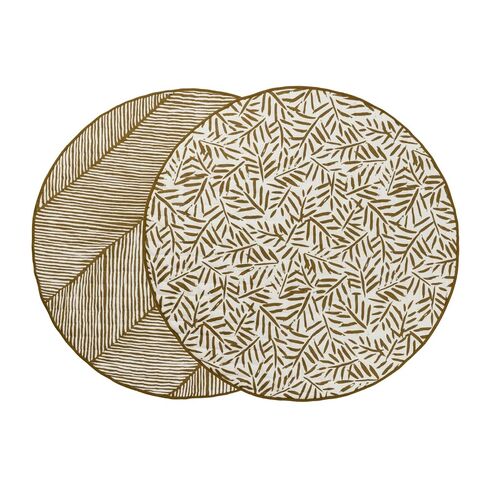 Toddlekind Organic Cotton Reversible Play Mat – 48" Handmade Blanket for Floor Activities, Tummy Time, Nursery Decor, and Family Comfort 0m+ Sandstone (Beige) in Kuwait