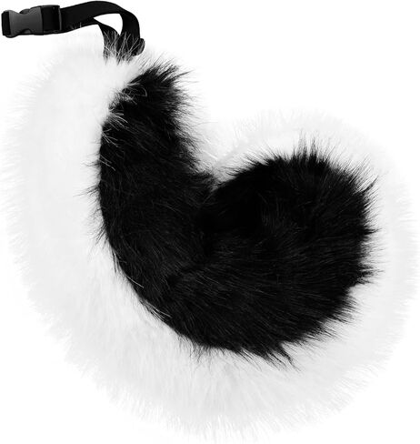 HAOAN Faux Fur Wolf Fox Tail Furry Costume Accessories for Halloween Party Cosplay in Saudi Arabia