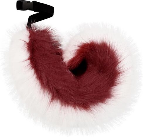 HAOAN Faux Fur Wolf Fox Tail Furry Costume Accessories for Halloween Party Cosplay in Saudi Arabia