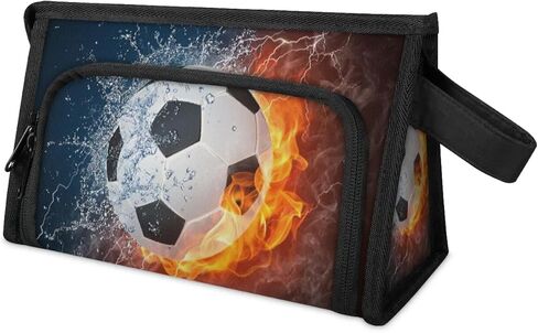 Large Capacity Pencil Case Pouch, Basketball Sport Portable Zipper Pencil Cases Pencil Bag Office Stationery Bag Makeup Bag Desk Organizer for Women Men in Saudi Arabia