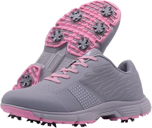 Women's Golf Shoes Waterproof Sports Shoes for Golf Female Ladies Training Walking Sneakers with 9 Spikes in Saudi Arabia