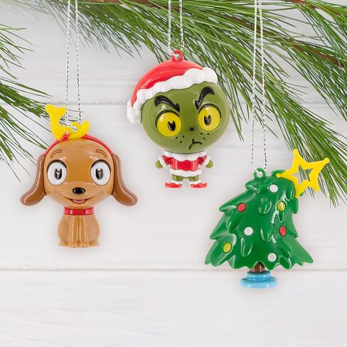 Hallmark Dr. Seuss's How The Grinch Stole Christmas! Series 1 Mystery Christmas Ornaments, Shatterproof, Set of 2, Gifts for Dr. Seuss Fans in Saudi Arabia