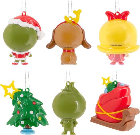 Hallmark Dr. Seuss's How The Grinch Stole Christmas! Series 1 Mystery Christmas Ornaments, Shatterproof, Set of 2, Gifts for Dr. Seuss Fans in Saudi Arabia