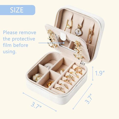 Bridesmaid Proposal Gifts - Travel Jewelry Case - Maid of Honor Proposal Gift - Will You be My Bridesmaid Gifts for Friends Girls Women Matron of Honor Gift Jewelry Box in Saudi Arabia