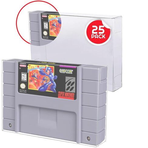Video Game Box Protector Compatible for Nintendo Game Boy and Game Boy Advance - 0.40 MM Thick, Acid-Free Clear PET, Collector Box Protective Plastic Case, Gameboy Protector by EVORETRO (Pack of 25) in Kuwait