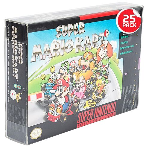 Video Game Box Protector Compatible for Nintendo Game Boy and Game Boy Advance - 0.40 MM Thick, Acid-Free Clear PET, Collector Box Protective Plastic Case, Gameboy Protector by EVORETRO (Pack of 25) in Kuwait