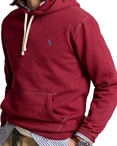 POLO RALPH LAUREN Mens Cabin Fleece Hoodied Sweatshirt (XXL, RedCarpet) in Saudi Arabia