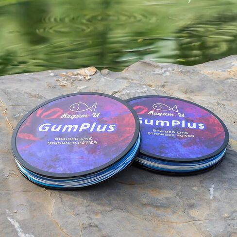 GumMAX 8X Large Length Stealth Braided Fishing Line Abrasion Resistant Superline Zero Stretch & Smaller Diameter Confuse & Catch Big Fish Better in Saltwater & Freshwater in Kuwait
