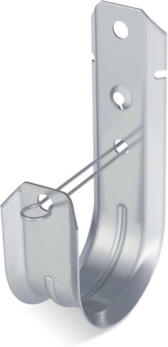 50 Pcs 2" Galvanized Steel J-Hooks, Heavy Duty Wall Mount Cable Support J Hook with Retainer Clip for Cable Management in Kuwait