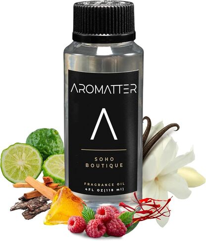Hotel Diffuser Oil – Soho Boutique | Baccarat Rouge 540 Oil | Inspired by Baccarat Rouge Fragrance | Hotel Scent Essential Oil | Bergamot, Sandalwood, Oud | 4.0 Fl OZ (118 Ml) in Saudi Arabia