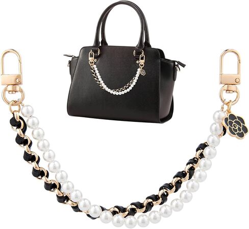 Moon Purse Chain Handbag Straps, Silver Metal Shoulder Crossbody Bags Short Handle Replacement Charm Accessories for Women - 1PCS in Kuwait