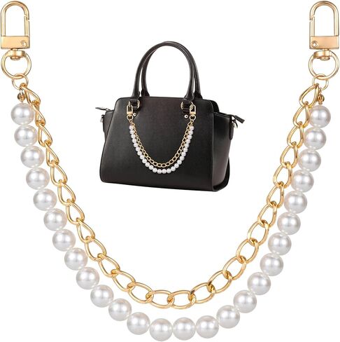 Moon Purse Chain Handbag Straps, Silver Metal Shoulder Crossbody Bags Short Handle Replacement Charm Accessories for Women - 1PCS in Kuwait