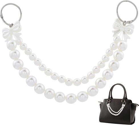 Moon Purse Chain Handbag Straps, Silver Metal Shoulder Crossbody Bags Short Handle Replacement Charm Accessories for Women - 1PCS in Kuwait