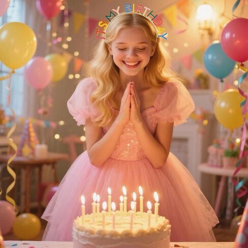 عصابة رأس على شكل تاج عيد الميلاد للنساء والفتيات، عصابة رأس تاج لامعة من It's My Birthday، ديكورات الحفلات والهدايا للنساء والفتيات للاحتفال بالحفلات in Kuwait