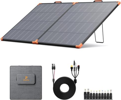 N-Type 16BB 450 Watt Portable Solar Panel,450W 38V Foldable Solar Panel for Power Station with 25% High Efficiency,IP68 Waterproof 4 Adjustable Kickstands for RV Camping Hurricane Blackout in Kuwait