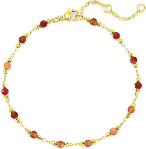VIBILIA 18k Gold Plated Bracelets for Women, Dainty Gold Beaded Bracelets Trendy Waterproof Non Tarnish, Handmade Gold Jewelry for Women, Birthday Gifts for Women Friend on Thanksgiving Christmas in Saudi Arabia