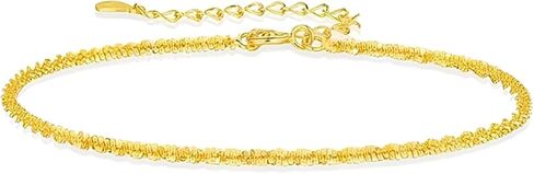 Bracelets for Women, Adjustable 14K Gold Plated Thin Dainty Link Chain Jewelry Gifts Gold Silver in Saudi Arabia