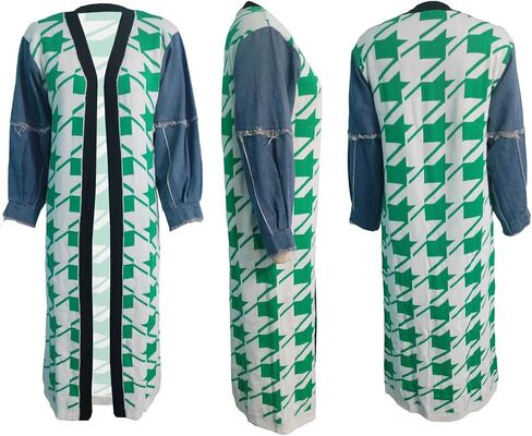 Geulis Womens Cardigan Sweaters 2025 Fall Coats Open Front Long Sleeve Patchwork Knit Long Cardigans Oversized Outerwear in Saudi Arabia