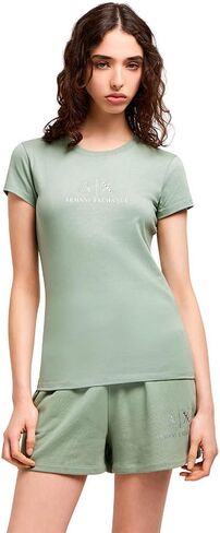 تي شيرت نسائي بشعار مخيط من Armani Exchange in Kuwait