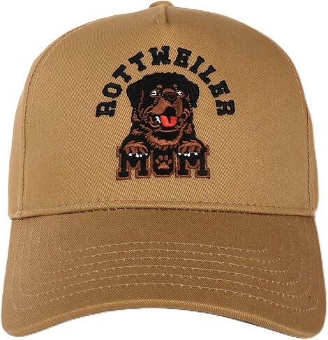 InnoBeta Gifts Rottweiler Mom، قبعة Rottweiler لعيد الأم، عيد الميلاد باللون البني المغبر in Saudi Arabia