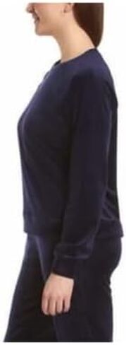 Gloria Vanderbilt Women's Long Sleeve Velour Pullover Top (Medium, Navy) in Saudi Arabia
