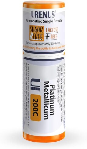 Platinum Metallicum 30C Sugar Free Lactose Free Homeopathic Remedy 110 Pellets, Urenus in Saudi Arabia