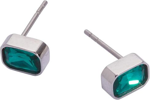 Alex and Ani Emerald-Cut Birthstone Stud Earrings in Saudi Arabia