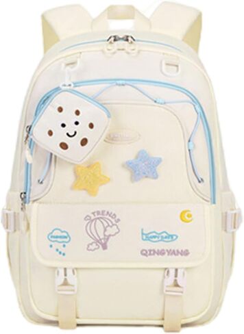 Girls Backpack Cute Star Bookbag for Elementary Middle School Kids Teens Kawaii Book Bag Preppy Y2k Aesthetic Back Pack 6-8 8-10 10-12 (Blue) in Saudi Arabia
