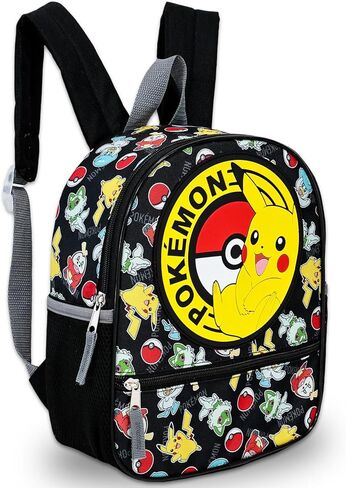 Pokemon Mini Backpack Set - Bundle with 12" Pikachu Backpack, Mini Poster, Stickers, Bookmark, More | Small Pokemon School Bag for Kids, Boys, Girls in Saudi Arabia