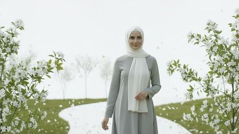 Magnetic Hijab Chiffon No Pin Women Islamic Prayer Scarf Built-in Undercap Lightweight Modest Fashion in Saudi Arabia
